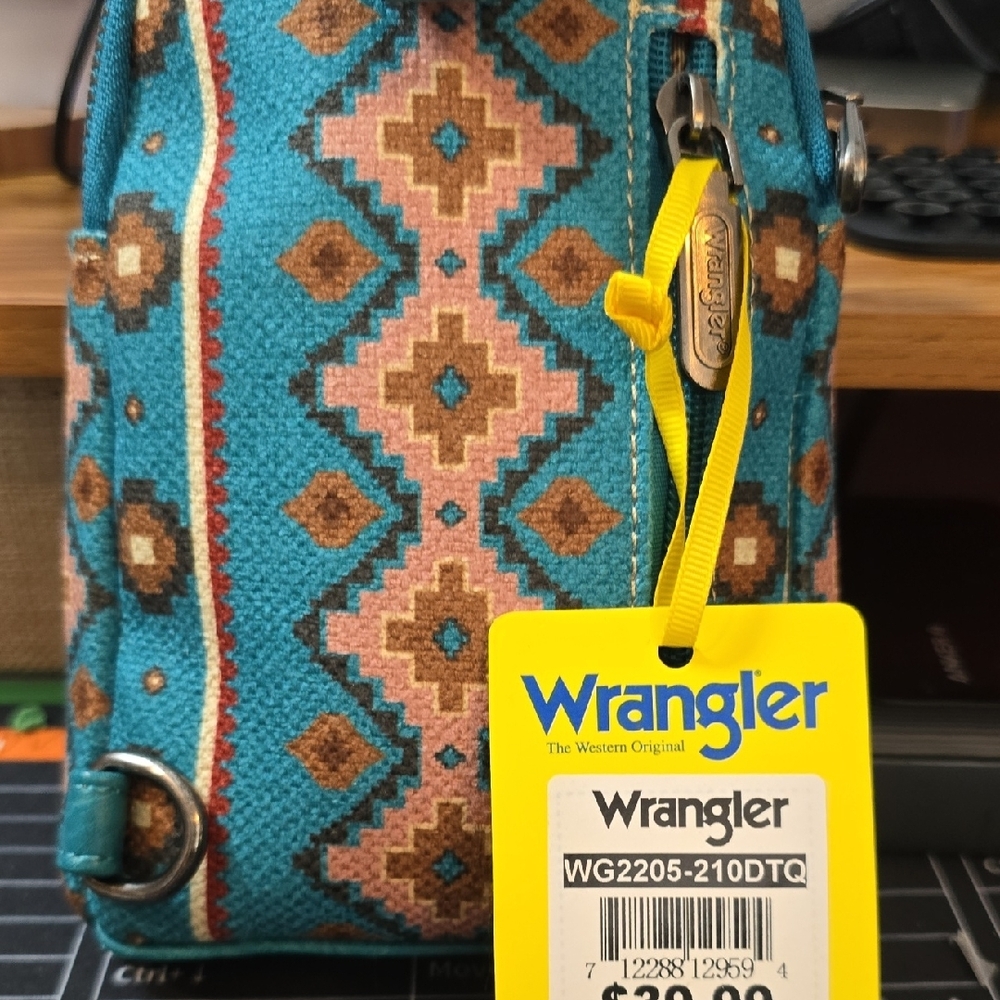Wrangler Teal and Brown Women's Bag